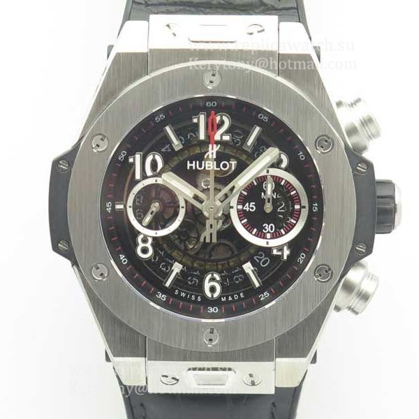 Shop Hublot Big Bang Unico Magic Sapphire 411.JX.1170.RX 3AF SS Skeleton Dial HUB1242