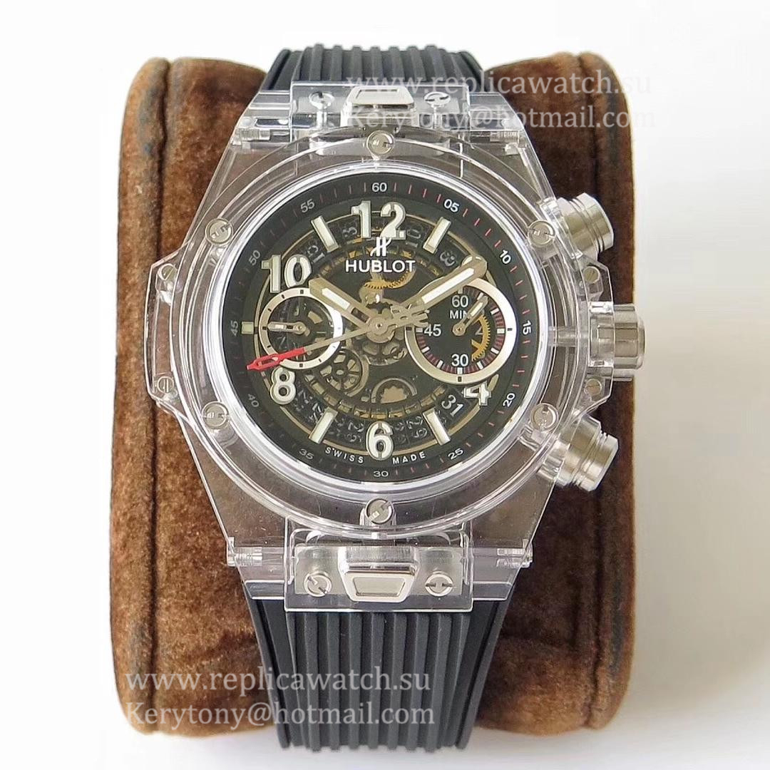 Replica Hublot Big Bang Unico Sapphire Limited Edition 411.JX.4802.RT OXF Sapphire Crystal Skeleton Dial HUB1242
