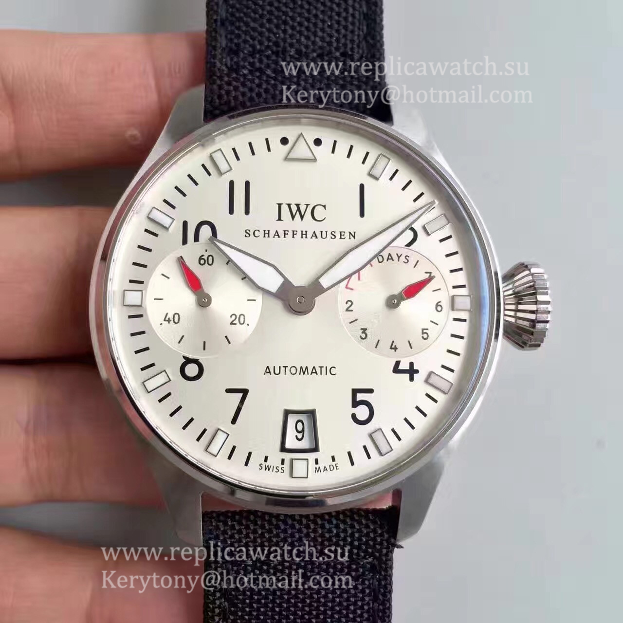 Fake IWC Big Pilot  Deutschen Fussball Bund IW500432 ZF SS Silver Dial 51011