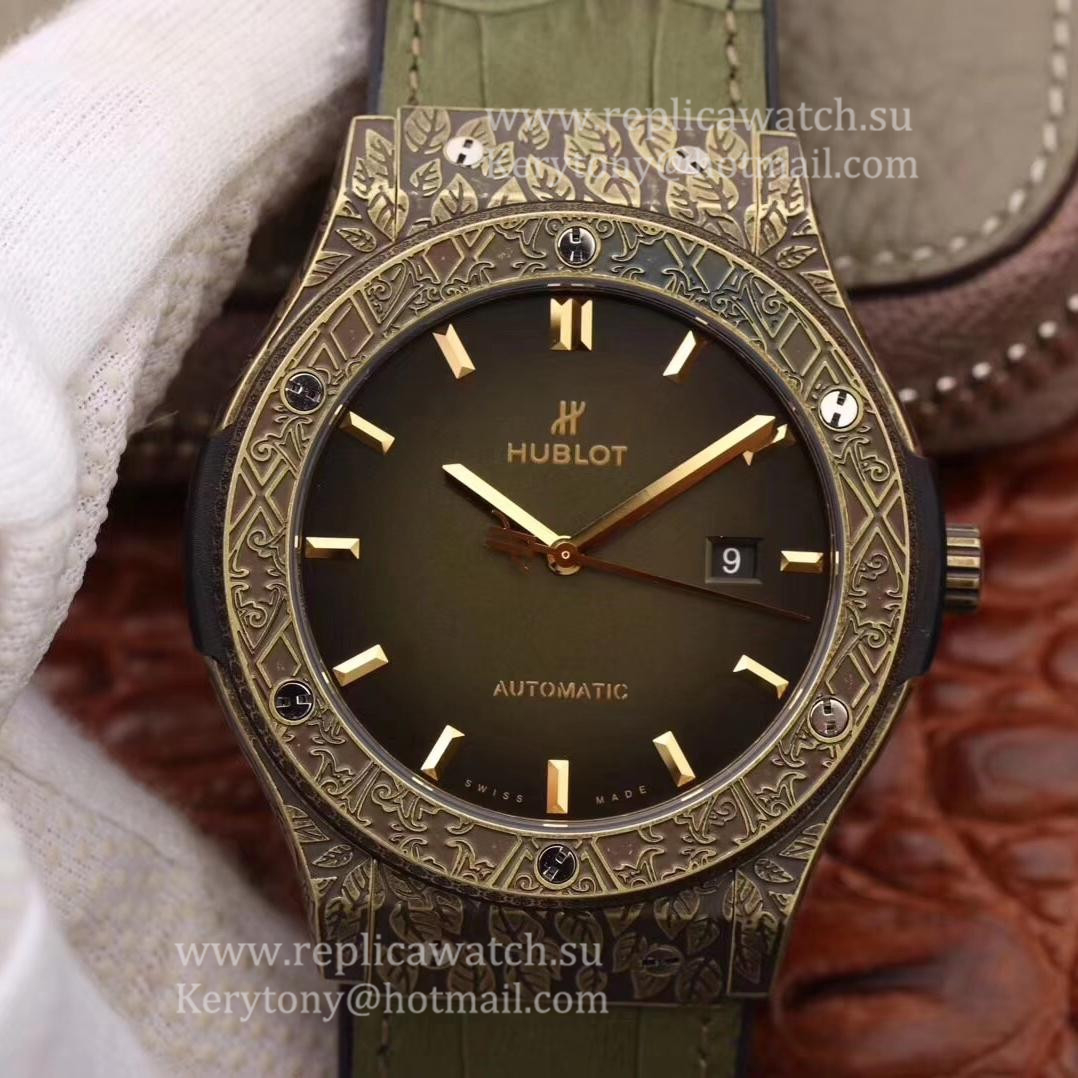 Best Price Hublot Classic Fusion Arturo Fuente Limited Edition 511.BZ.6680.LR.OPX17 SRF Bronze Green Dial 2892