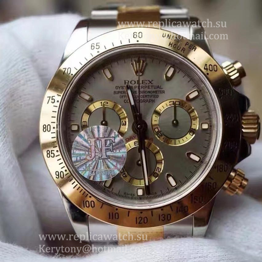 Perfect Replica R01ex Daytona  116503  JF Yellow Gold & SS Anthracite Dial 7750