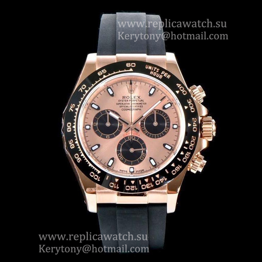 Copy R01ex Daytona  116515 LN ARF V2 Rose Gold Plated SS 904L Rose Gold Dial 4130
