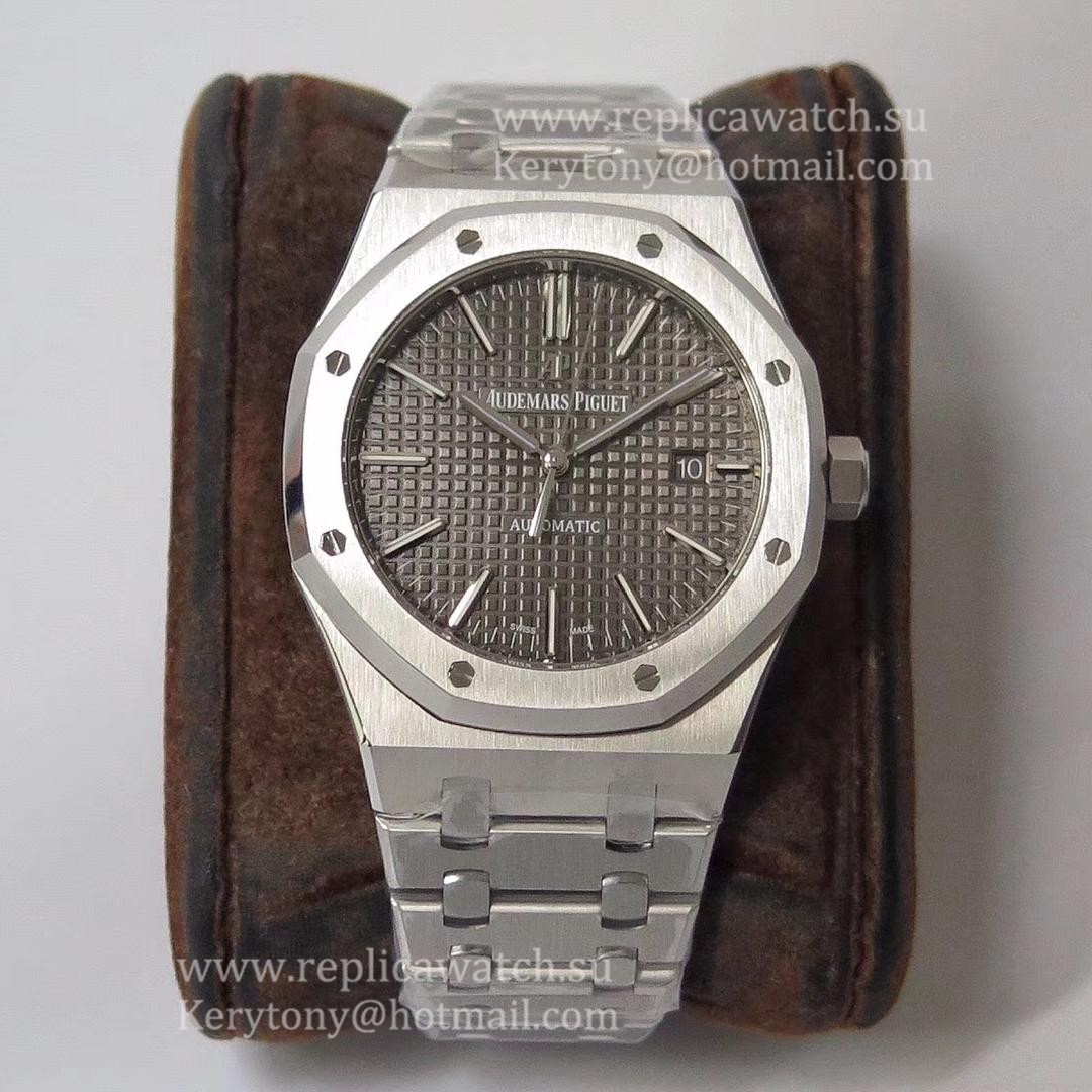 NEW Replica Audemars P1g*et Royal Oak 15400 ZF SS Grey Dial 3120 (Free Box)