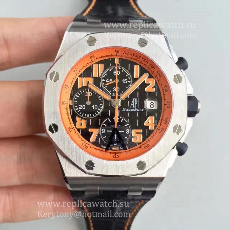 Perfect Replica Audemars Royal Oak Offshore 26170ST.OO.D101CR.01 JF V2 SS Black Dial 7750