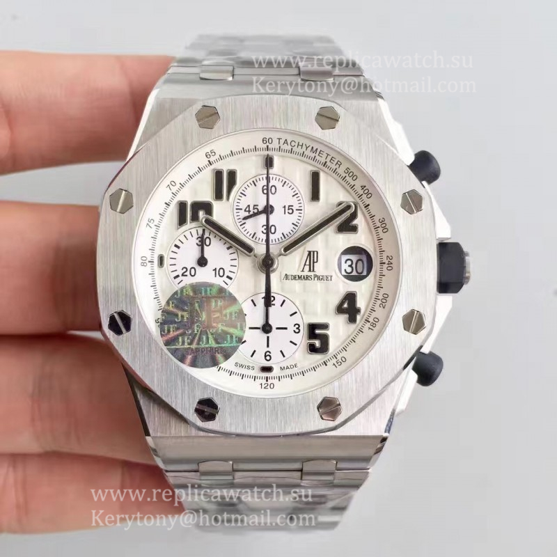 Best Price Audemars P1g*et Royal Oak Offshore Safari 26170ST.OO.D091CR.01 JF V2 SS White Dial 7750