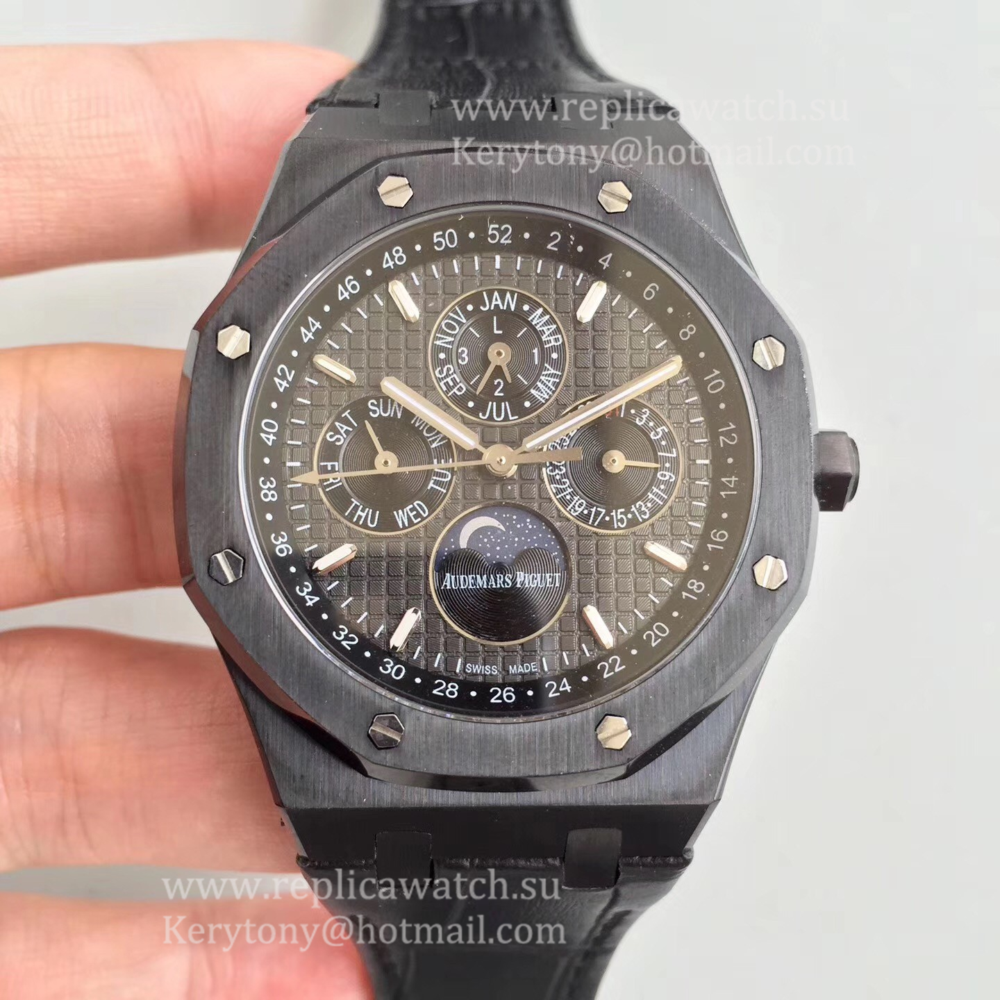 Fake Audemars P1g*et Royal Oak Perpetual Calendar 41mm 26579CE.OO.1225CE.01 BF Ceramic Black Dial 5134