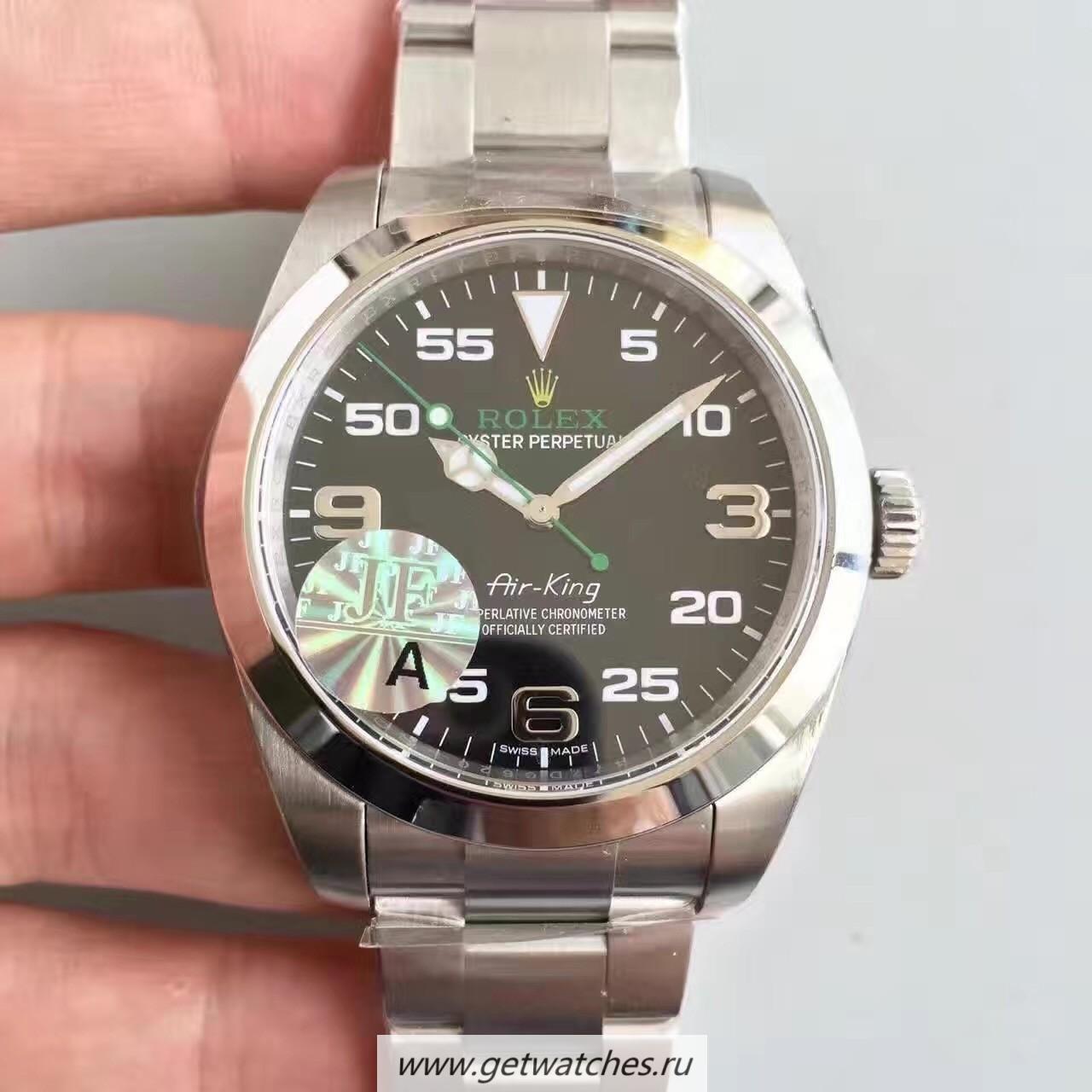 Perfect Replica R01ex Air-King 116900 JF SS Black Dial 3131