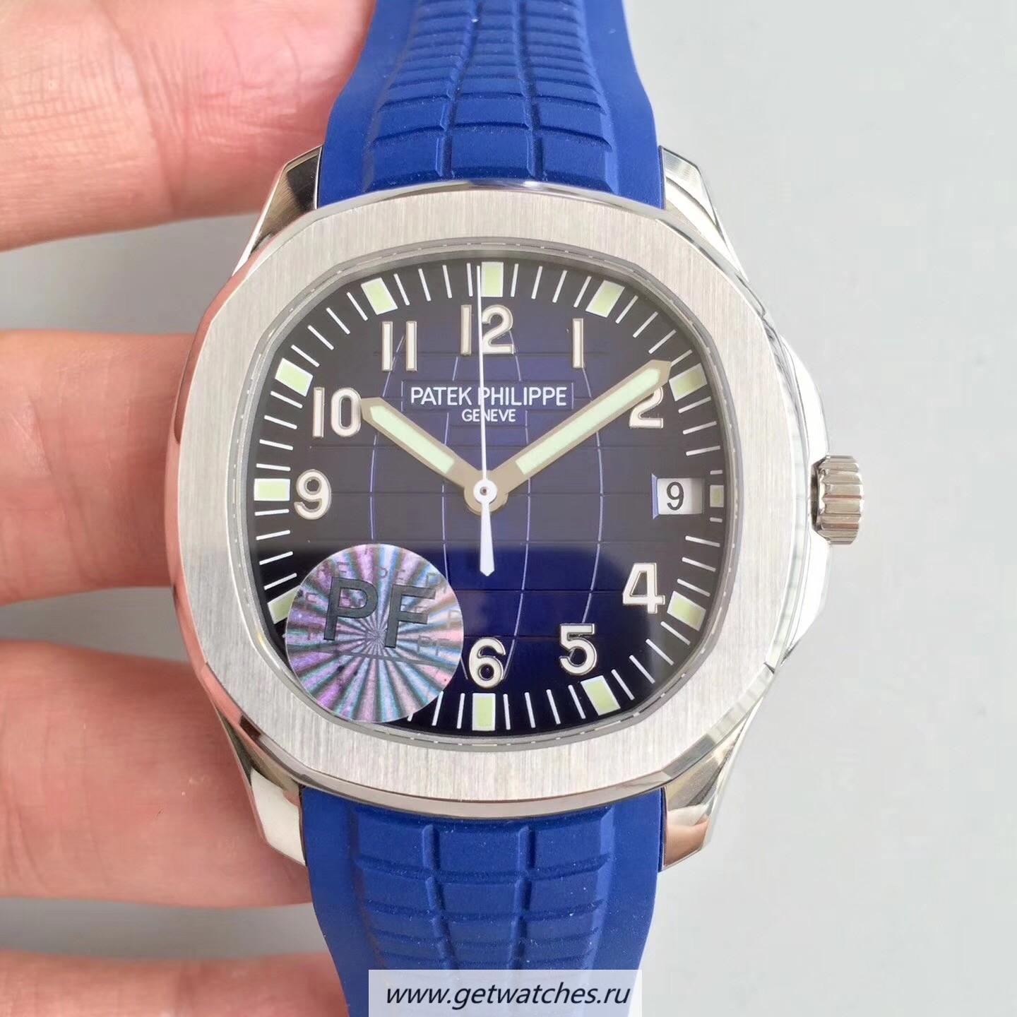 Perfect Replica Pat*k Phi1i*pe Aquanaut 5168G-001 PF SS Blue Dial 324SC