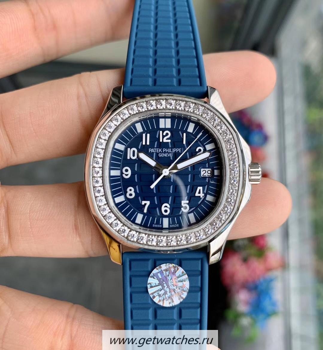 Shop Pat*k Phi1i*pe Aquanaut Luce Ladies 5067A WF SS & D1am0nds Blue Dial E23-250SC