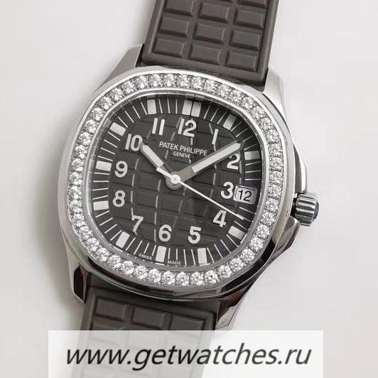 Best Price Pat*k Phi1i*pe Aquanaut Luce Ladies 5068 JJF SS & D1am0nds Grey Dial 324SC