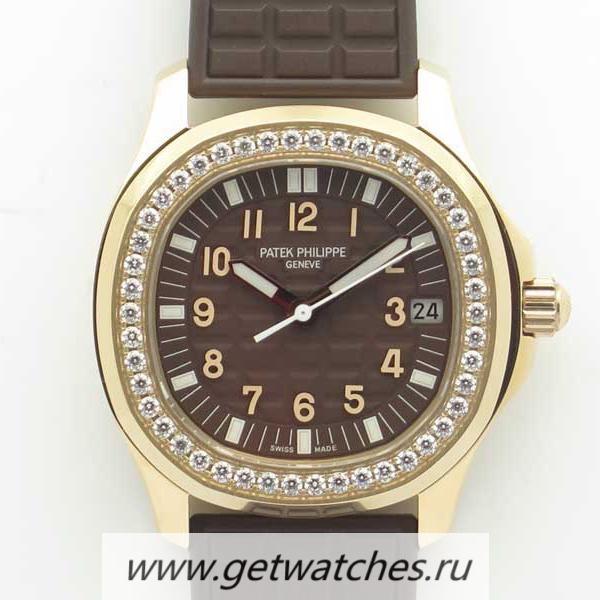 Perfect Replica Pat*k Phi1i*pe Aquanaut Luce Ladies 5068R-001 TWF Rose Gold & D1am0nds Chocolate Dial 324SC