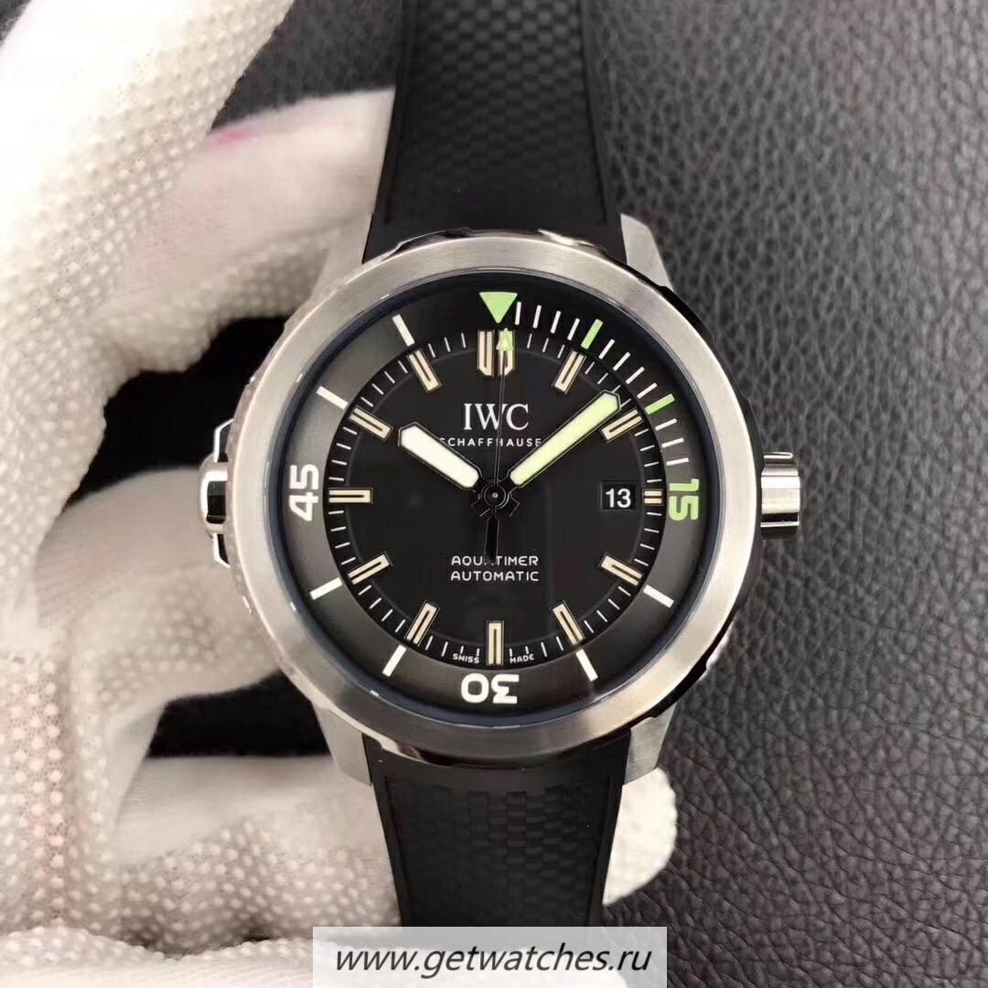 Copy IWC Aquatimer IW3290 V6F V2 SS Black Dial M9015