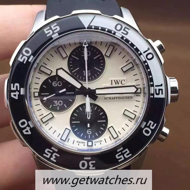 Shop IWC Aquatimer IW3767 SS White Dial 7750
