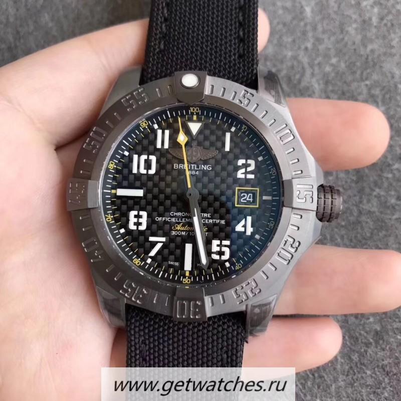 Perfect Replica Breitling Avenger Blackbird V17310 GF Titanium Black Dial 2824