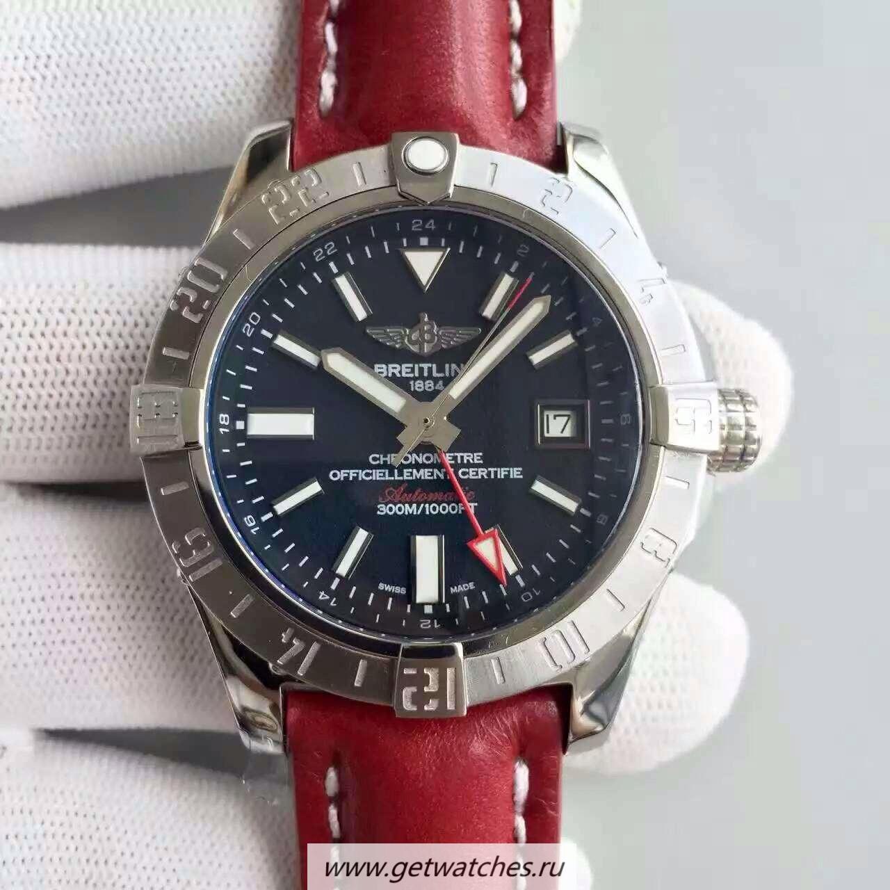 Best Price Breitling Avenger II GMT A3239011/C872/105X/A20BA.1 Noob Factory SS Black Dial 2836