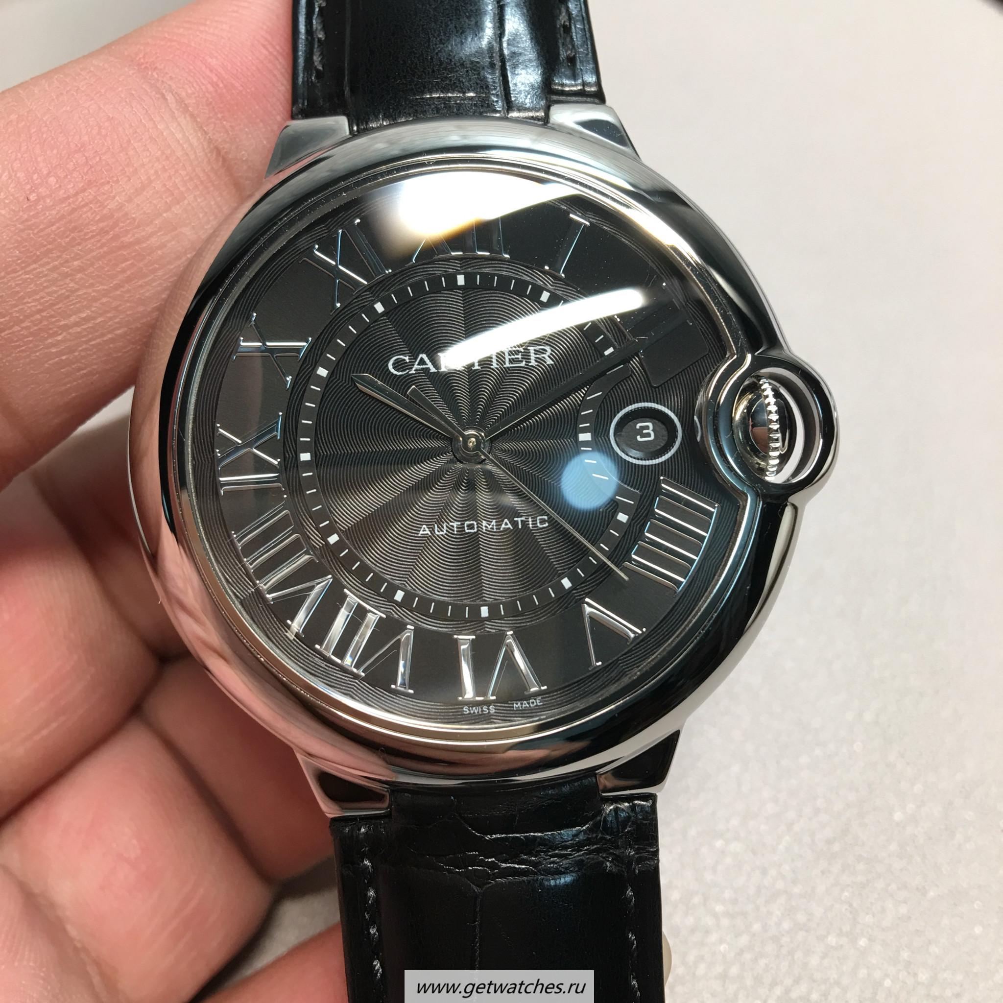 Copy Ca*t1er Ballon Bleu 42mm WSBB0003 AF SS Anthracite Dial 2892