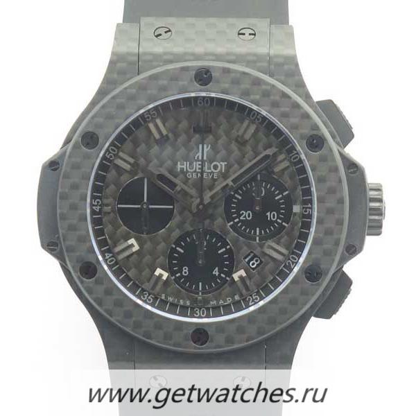 Fake Hublot Big Bang 44mm Full Carbon Fiber 3AF Carbon Fiber Carbon Fiber Dial HUB4100