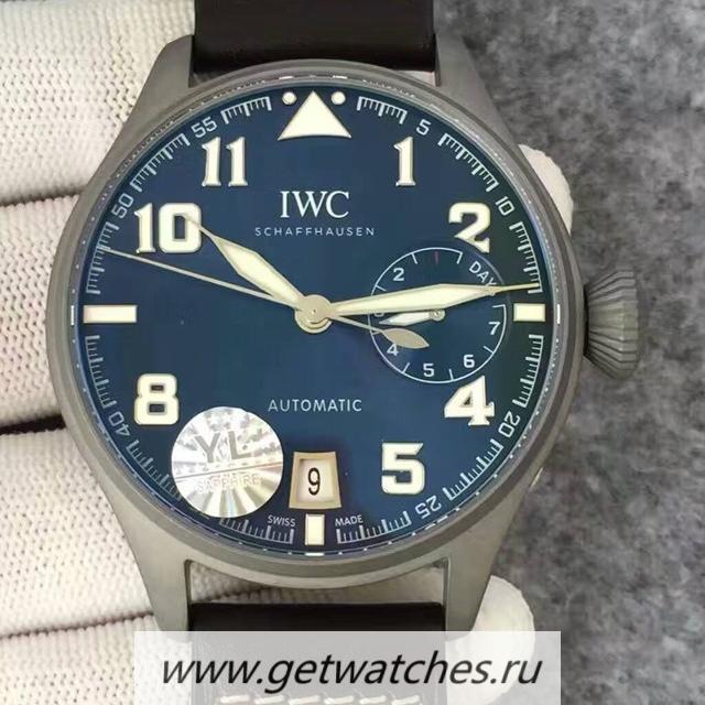 High Quality IWC Big Pilot IW5009 YLF SS Blasted Blue Dial SS Blasted Anthracite Dial 51111