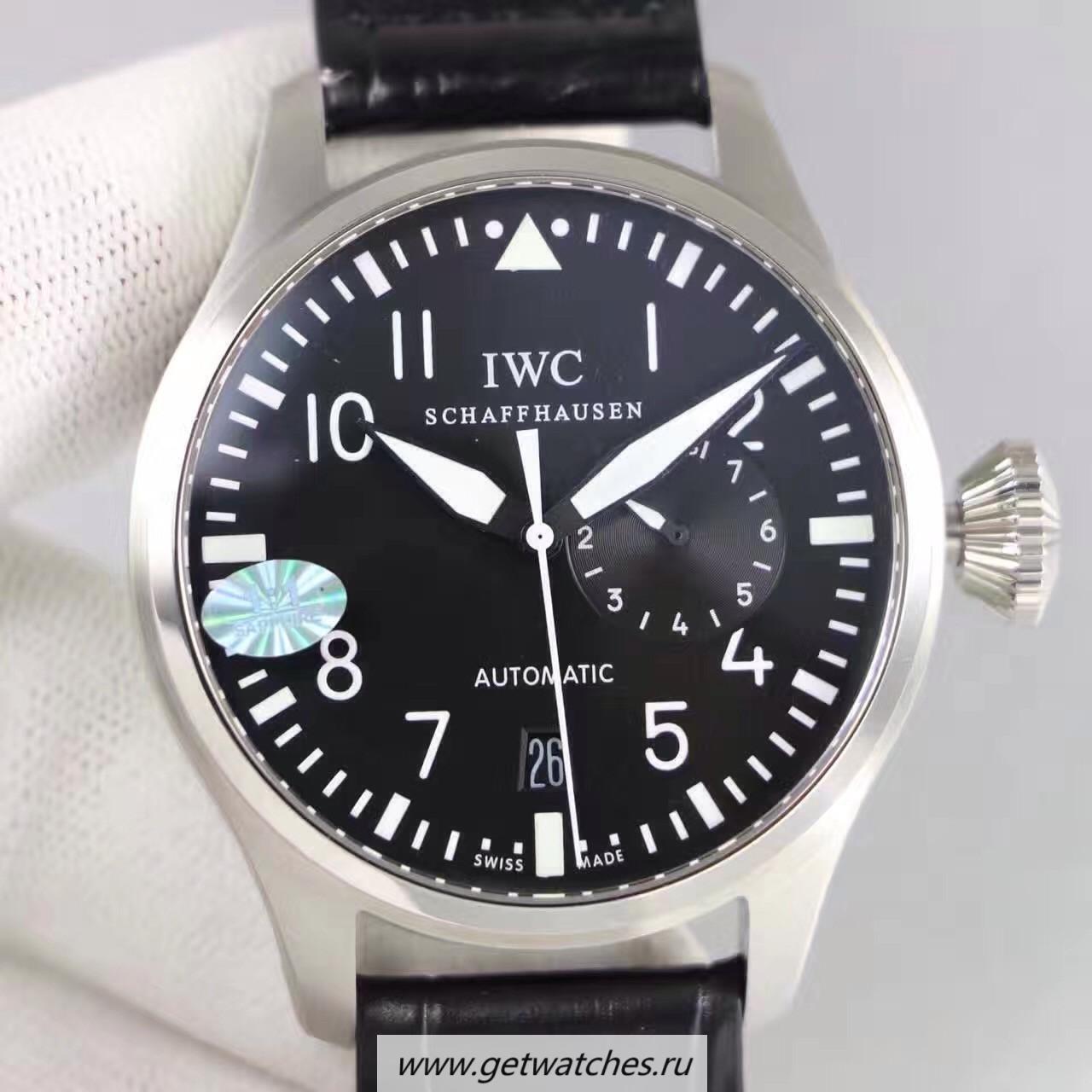 Replica IWC Big Pilot IW500912 2017 ZF SS Black & Red Dial 51111