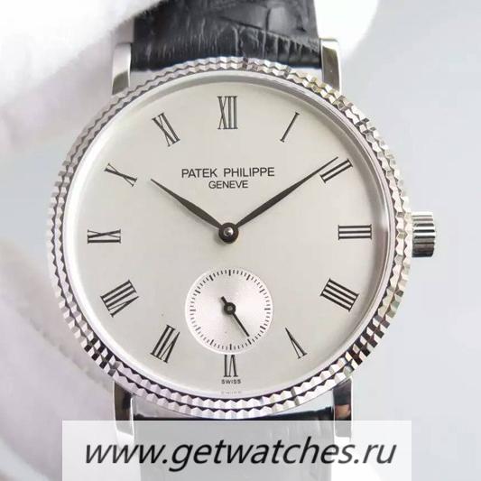 Fake Pat*k Phi1i*pe Calatrava 5119G SS White Dial 215PS