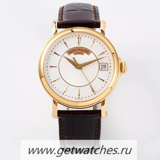 Shop Pat*k Phi1i*pe Calatrava 5153 ZF Yellow Gold White Dial 324 SC