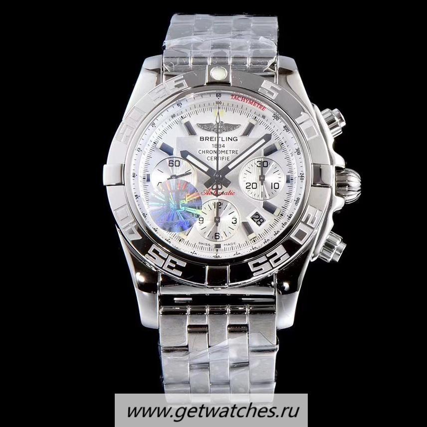 Replica Breitling Chronomat 44 AB011011 JF SS White Dial 7750