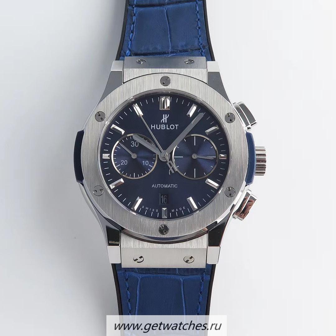Best Price Hublot Classic Fusion Chrono King HBF SS Blue Dial 7750