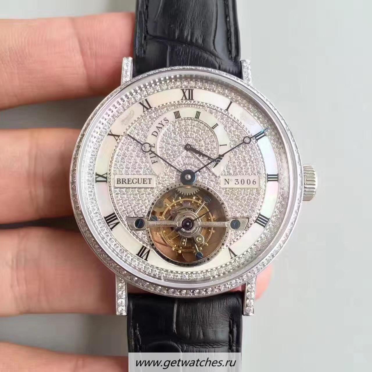 Replica Breguet Classique Complication 5317PT/12/9V6 BGF SS & D1am0nds D1am0nd Dial Tourbillon