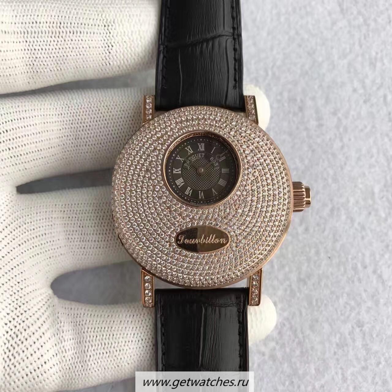 Fake Breguet Classique Complications Tourbillon 1808BR/92/9W6 BMF Rose Gold & D1am0nds Rose Gold Dial Tourbillon