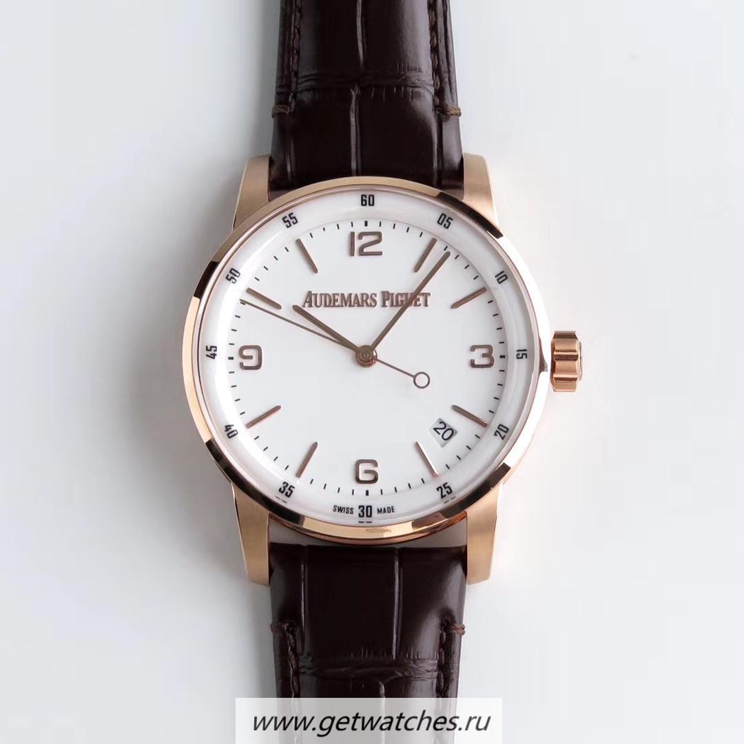 High Quality Audemars P1g*et Code 11.59 15210 TNKF Rose Gold White Dial 4302