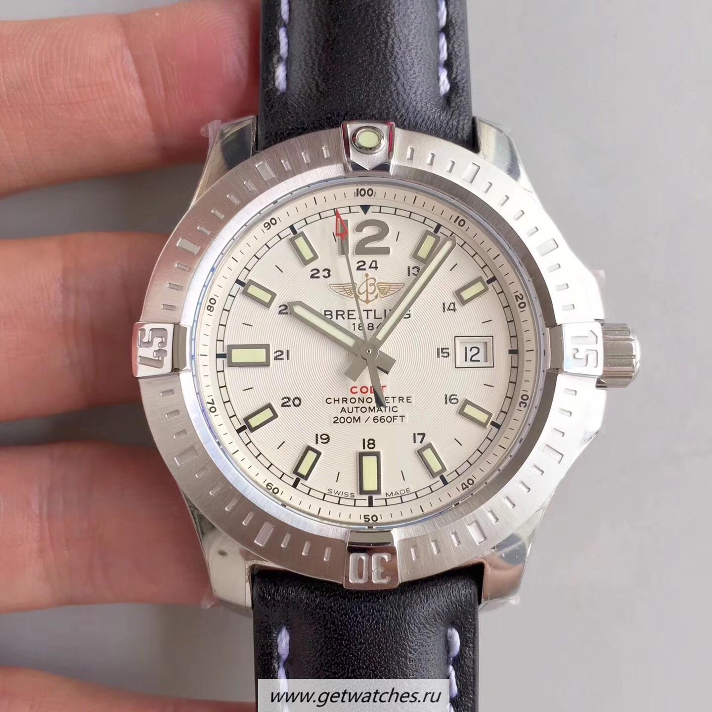 Perfect Replica Breitling Colt Automatic 44mm A1738811-G791-435X-A20BA.1 GF SS White Dial 2824