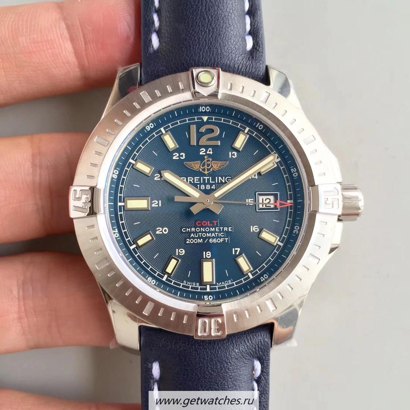 Copy Breitling Colt Automatic 44mm A7438811/C907-105X GF SS Blue Dial 2824