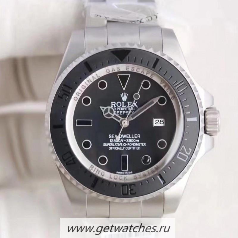 Copy R01ex DEEPSEA Phantom Jacques Piccard 116660 BPF SS Black Dial 2836