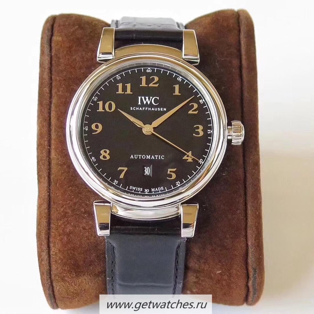 Best Price IWC Da Vinci Automatic IW356601 MKF SS Black Dial 2892