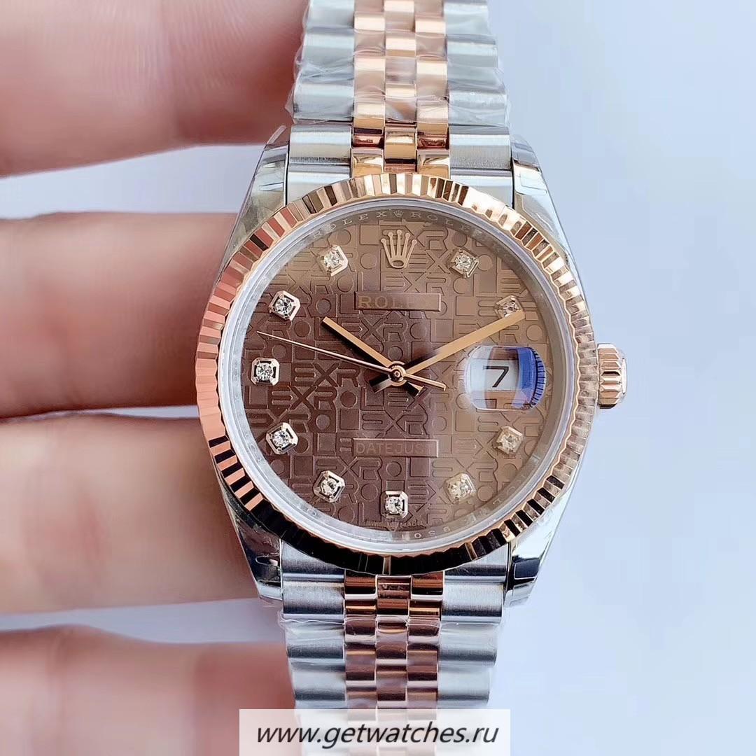 Shop R01ex Datejust 36 116233 EWF SS & Rose Gold Dial 3235