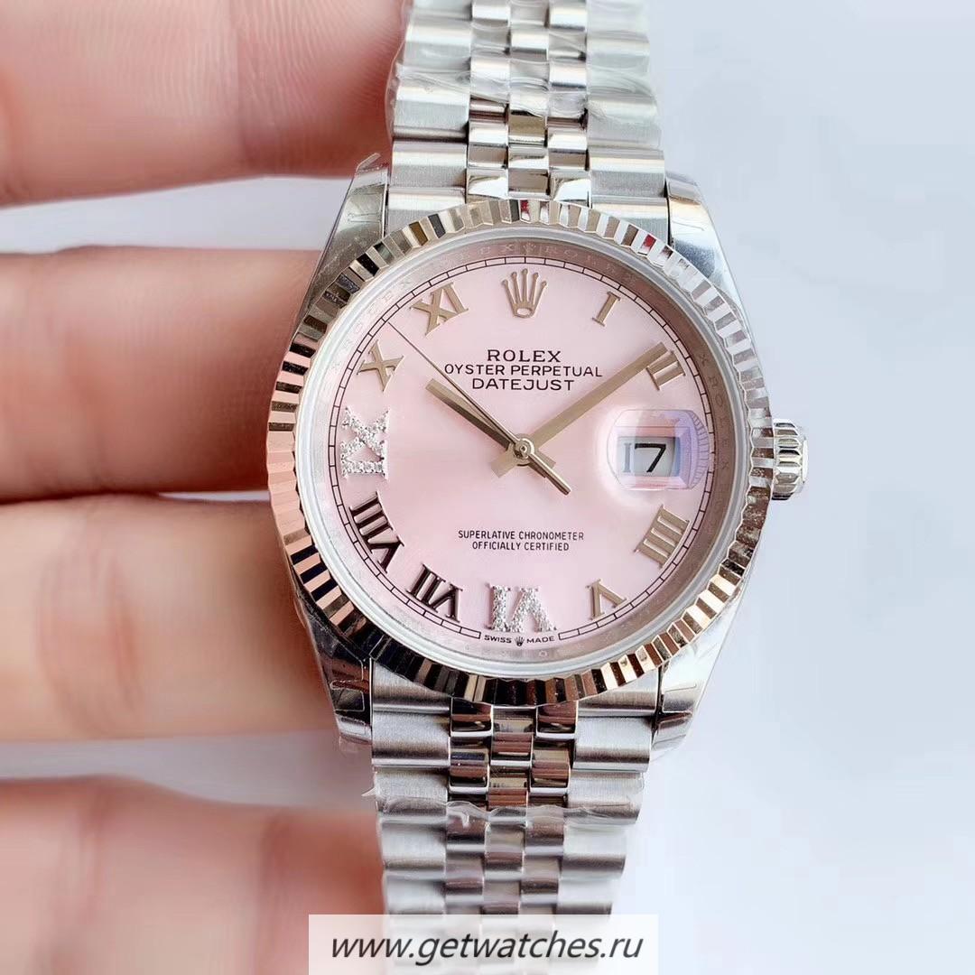 NEW Replica R01ex Datejust 36 126234 EWF SS 904L Pink Dial 3235