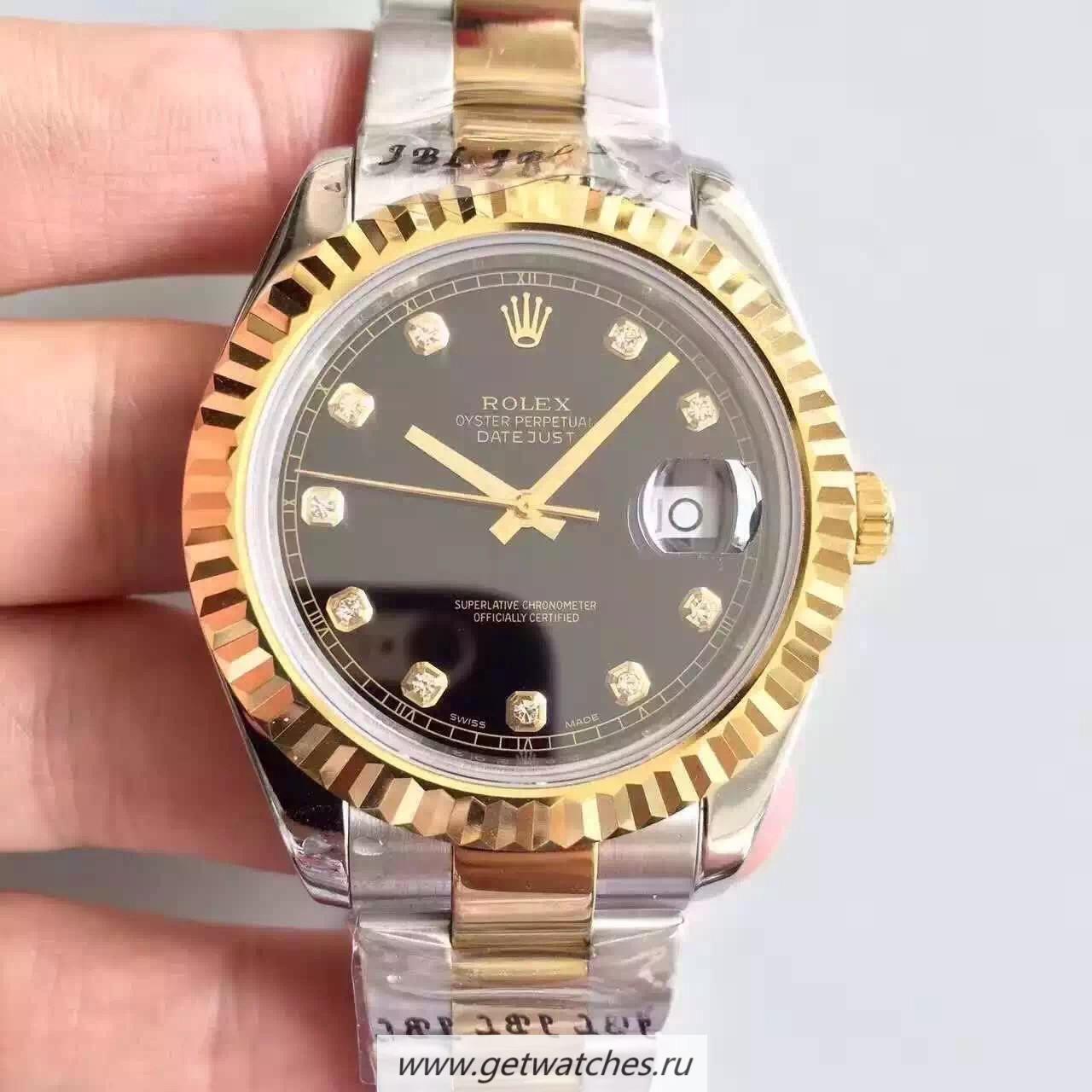Shop R01ex Datejust 41 126333 41mm NF SS & Yellow Gold Black & D1am0nds Dial 2836