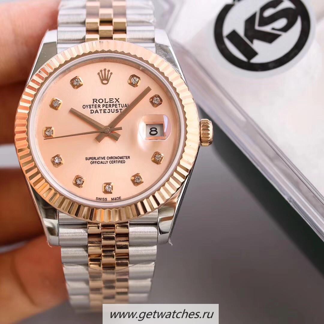 Replica R01ex Datejust II 126331 41mm KSF SS & Rose Gold Pink Mother Of Pearl Dial 2836