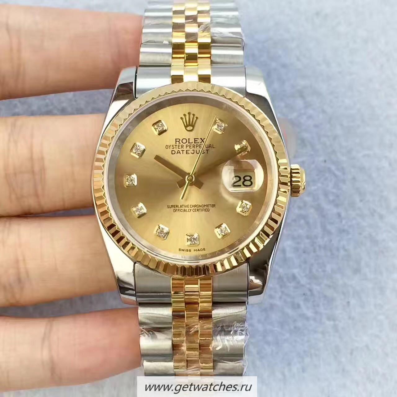 Replica R01ex Datejust II 126333 41mm Noob Factory SS & Yellow Gold Champagne Dial 2836