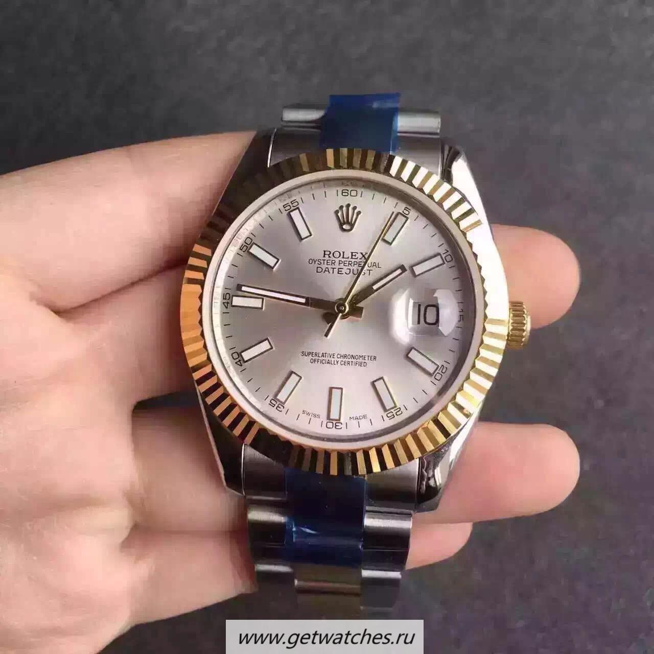 NEW Replica R01ex Datejust II 126333 Noob Factory V5 41mm SS & Yellow Gold Silver Dial 2836