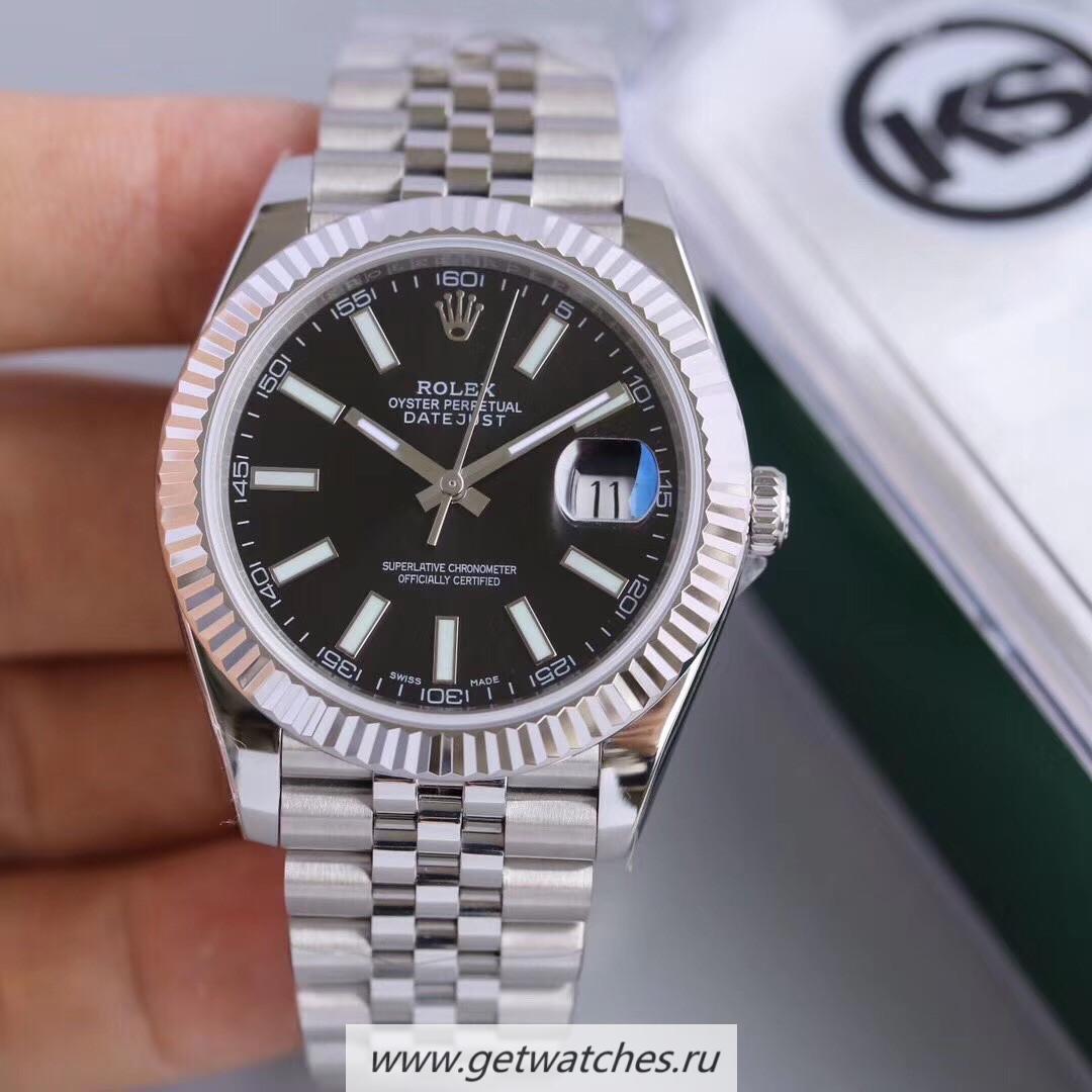 NEW Replica R01ex Datejust II 126334 41mm KSF SS Black Dial 2836