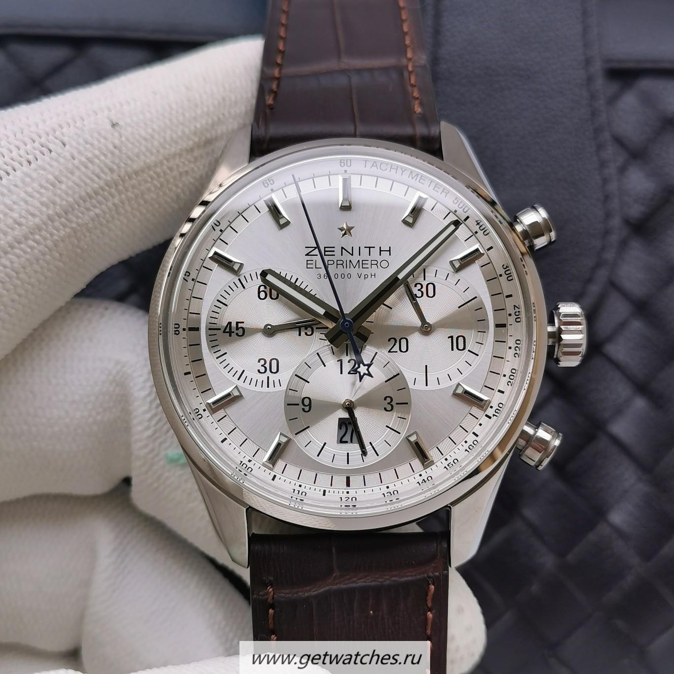 NEW Replica Zenith El Primero Chrono AXF SS Silver Dial 7750