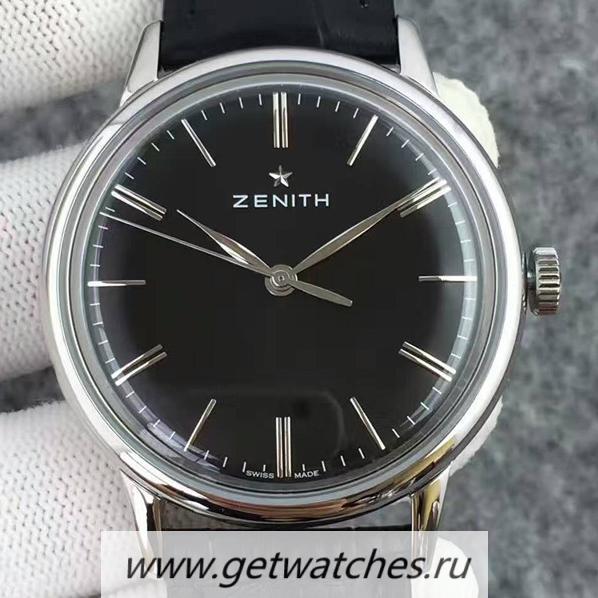 Copy Zenith Elite 6150 03.2270.6150/01.C493 SS Black Dial Elite 6150