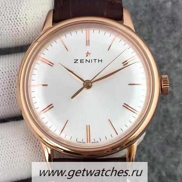 Perfect Replica Zenith Elite 6150 18.2270.6150/01.C498 Rose Gold White Dial Elite 6150