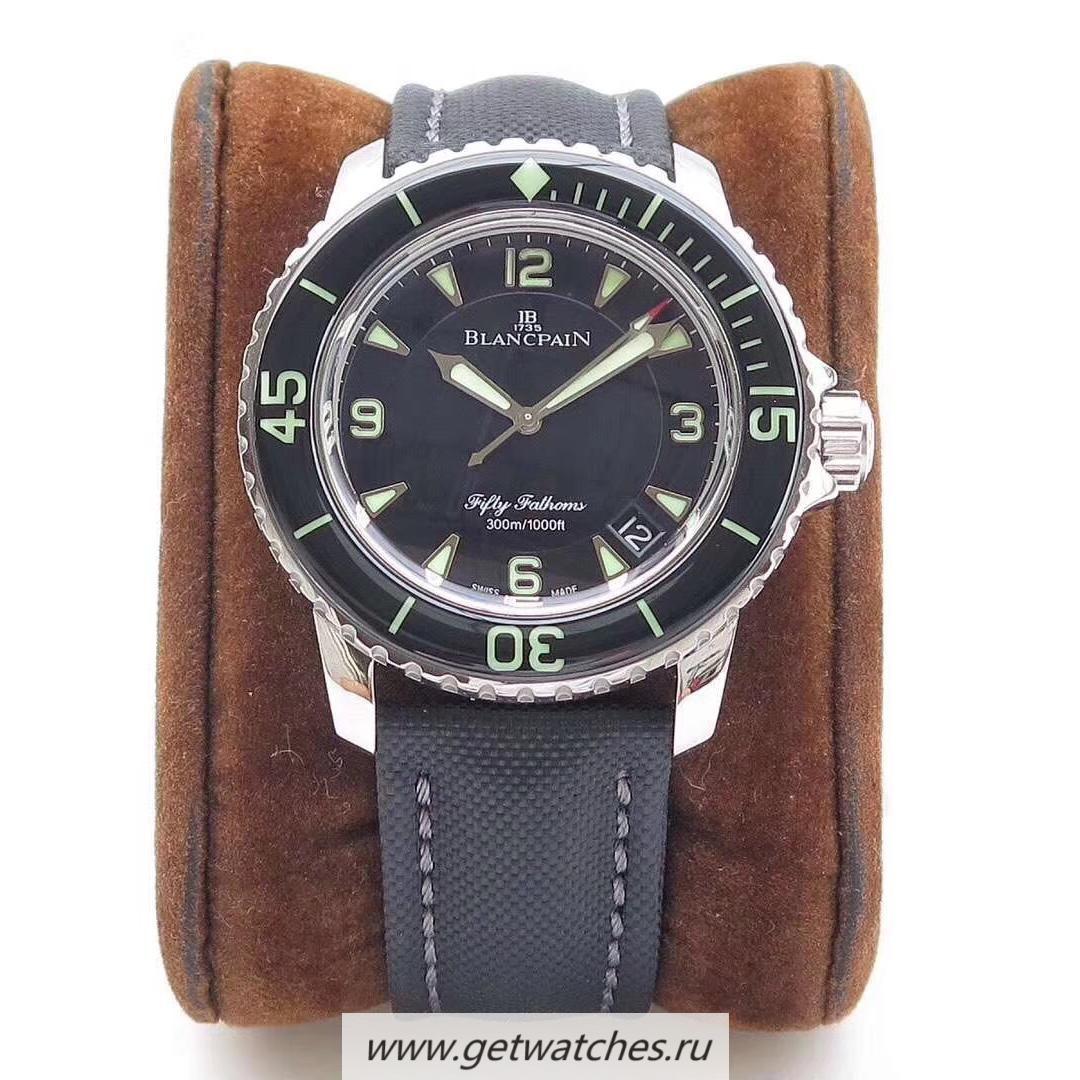 Perfect Replica Blancpain Fifty Fathoms 5015-1130-52 ZF SS Black Dial 2836