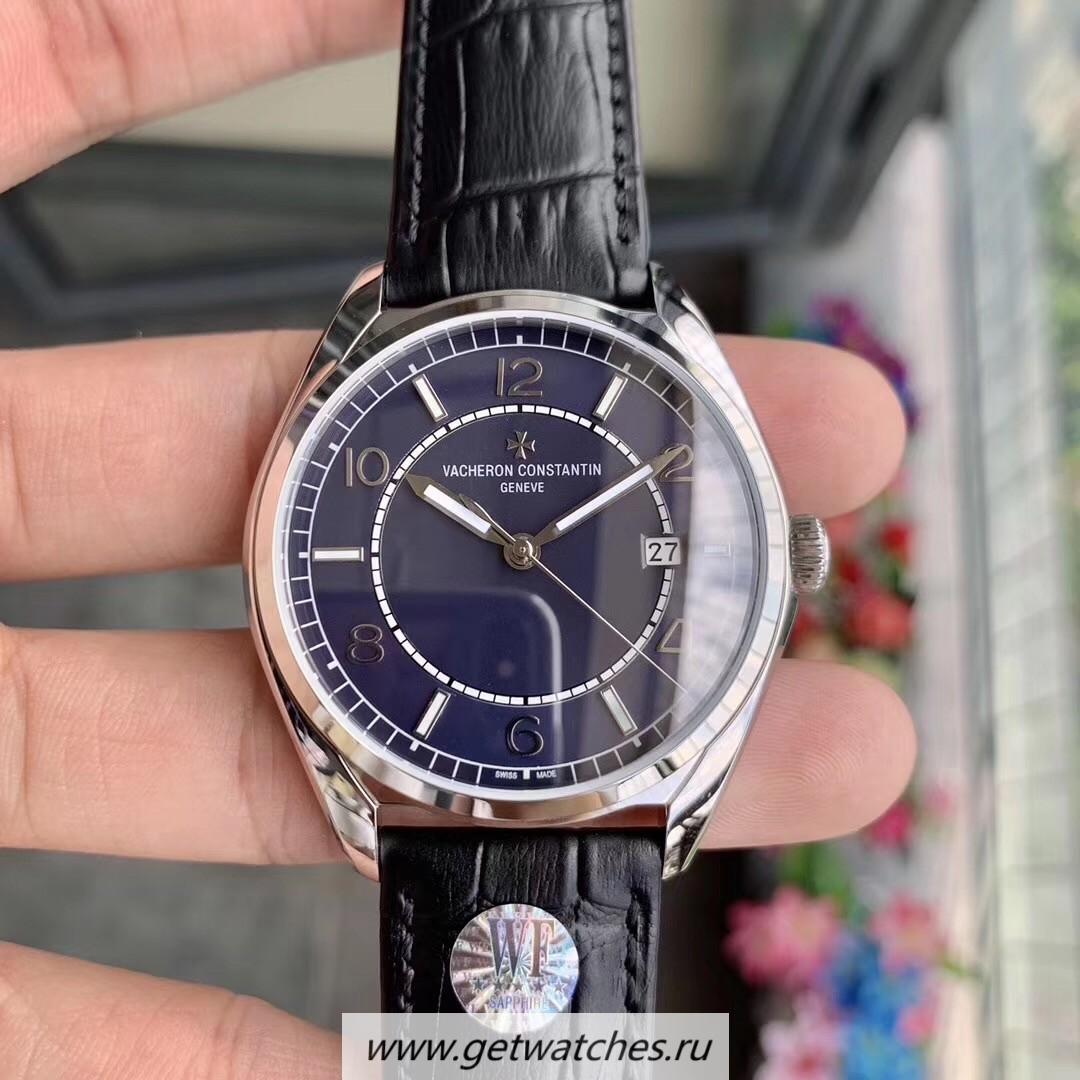 Fake Vacheron C0nstan1n FiftySix 4600E/000A-B487 WF SS Blue Dial 1326