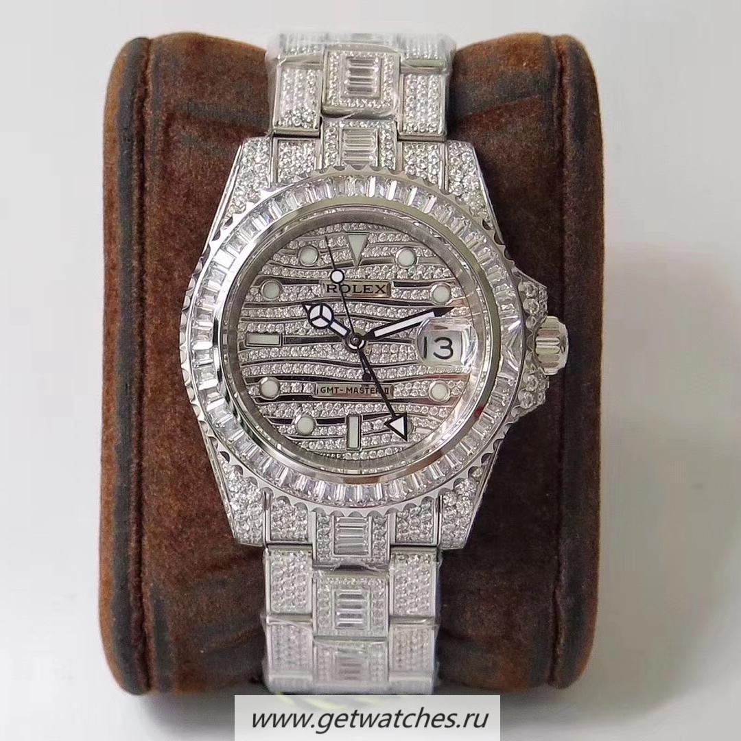 Replica R01ex GMT-Master II 116769TBR-74779B Full D1am0nds TWF SS 904L & D1am0nds D1am0nd Dial 2836
