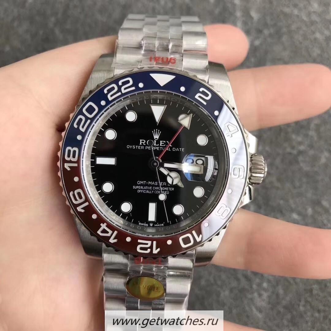 Copy R01ex GMT-Master II 126710 BLRO Noob Factory SS 904L Black Dial 3285