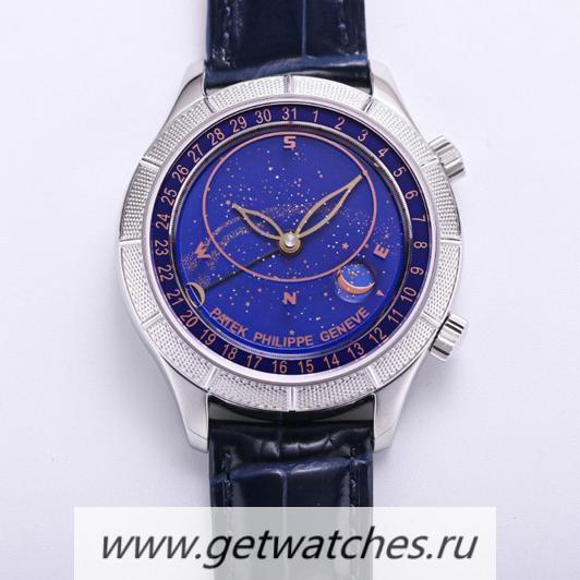 Perfect Replica Pat*k Phi1i*pe Grand Complications Sky Moon Celestial 6102P Noob Factory SS Blue Dial 240 LU CL C