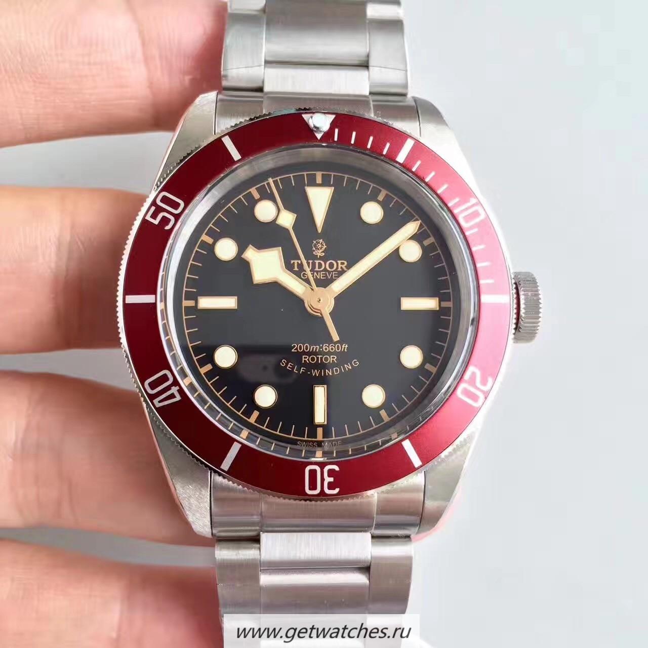 Fake Tudor Heritage Black Bay Red 79230R ZF V5 SS Black Dial 2824